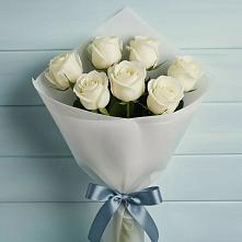 Букет 7 Белых роз Эдлесс Лав в Дюртюли