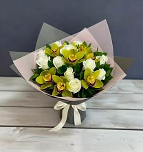 Букет цветов из:  Орхидеи и Розы в Дюртюли