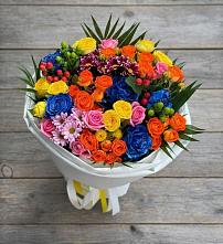 Букет цветов из:  Розы и Хризантемы в Дюртюли