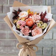 Букет цветов из:  Гвоздики, Хризантемы и Розы в Дюртюли