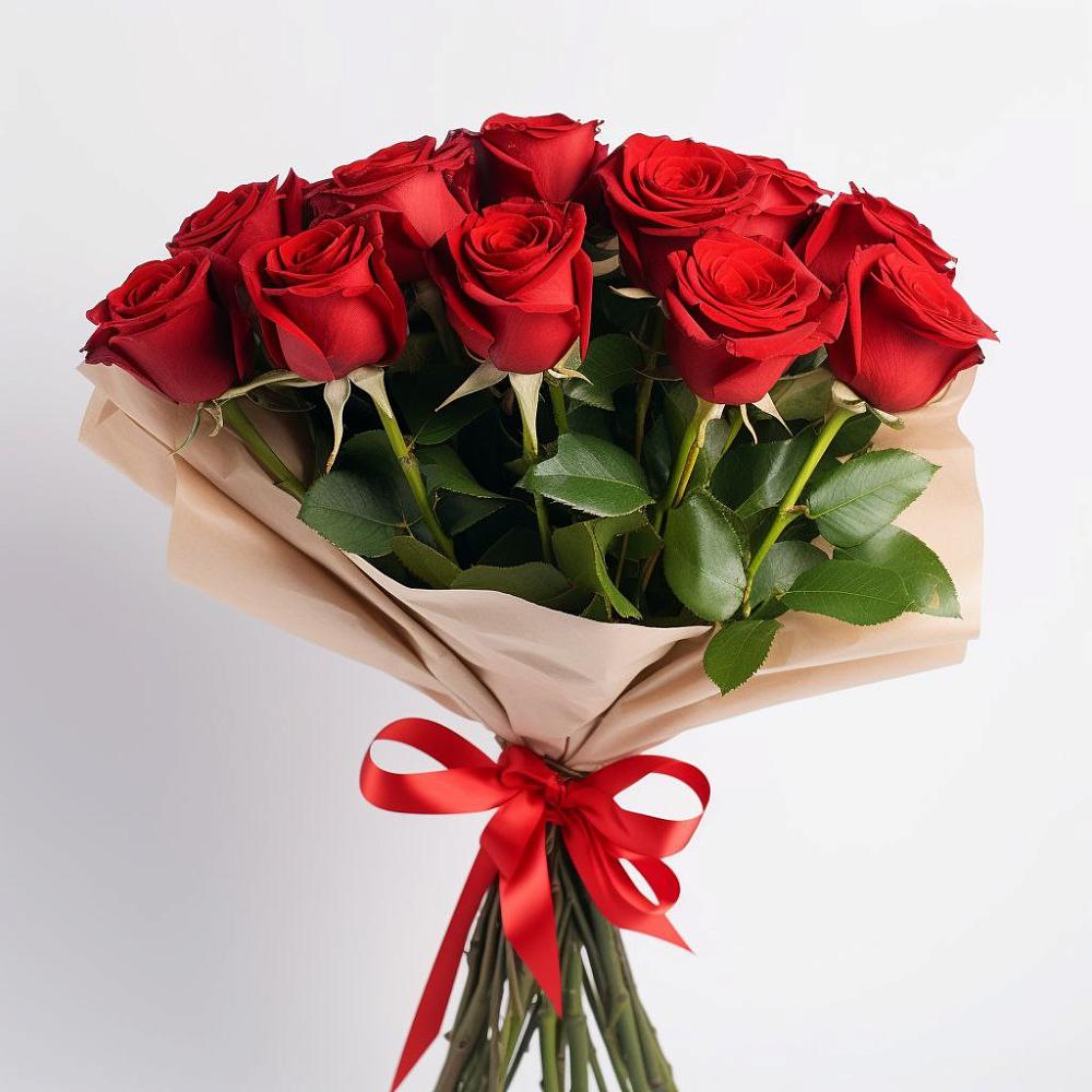 Букет 11 Красных роз Эдлесс Лав в Дюртюли