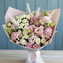 Букет цветов из:  Альстромерии и Розы в Дюртюли